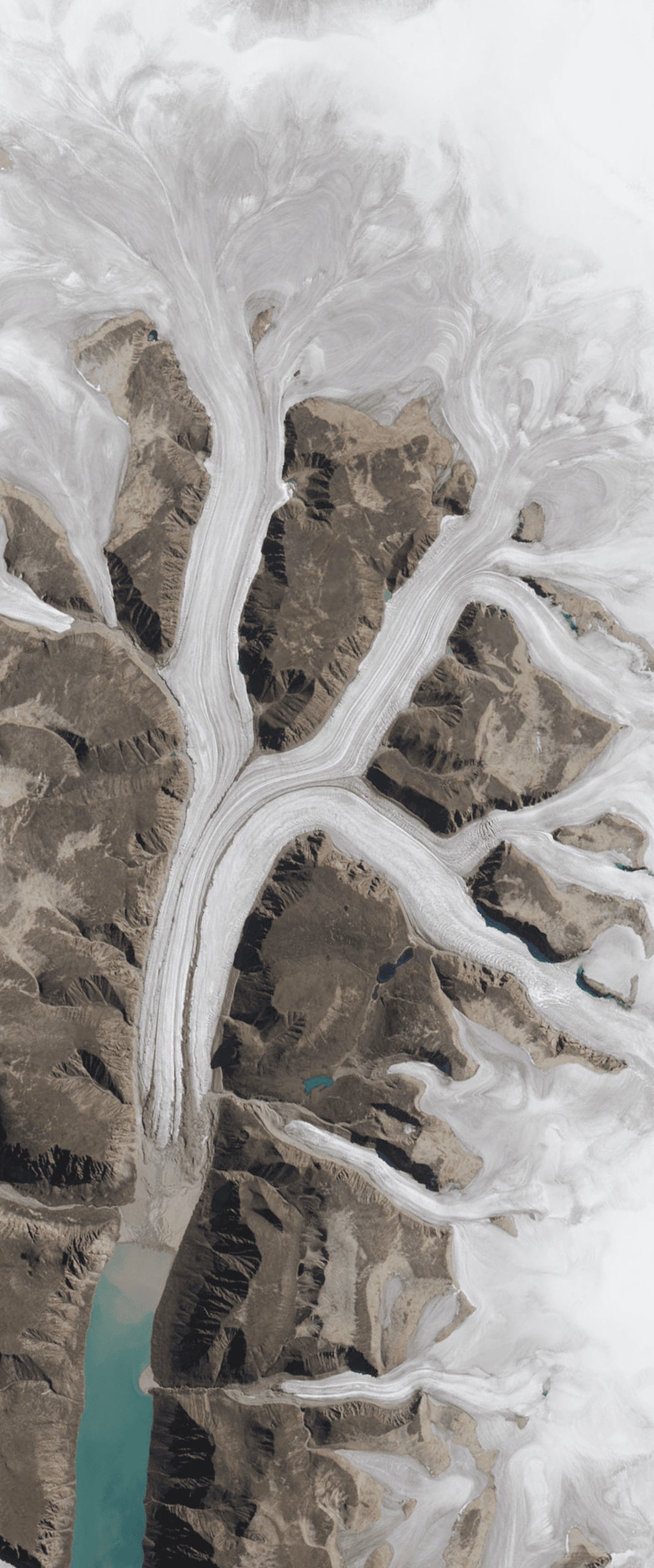 Buchstabe K – Landsat-Aufnahme: