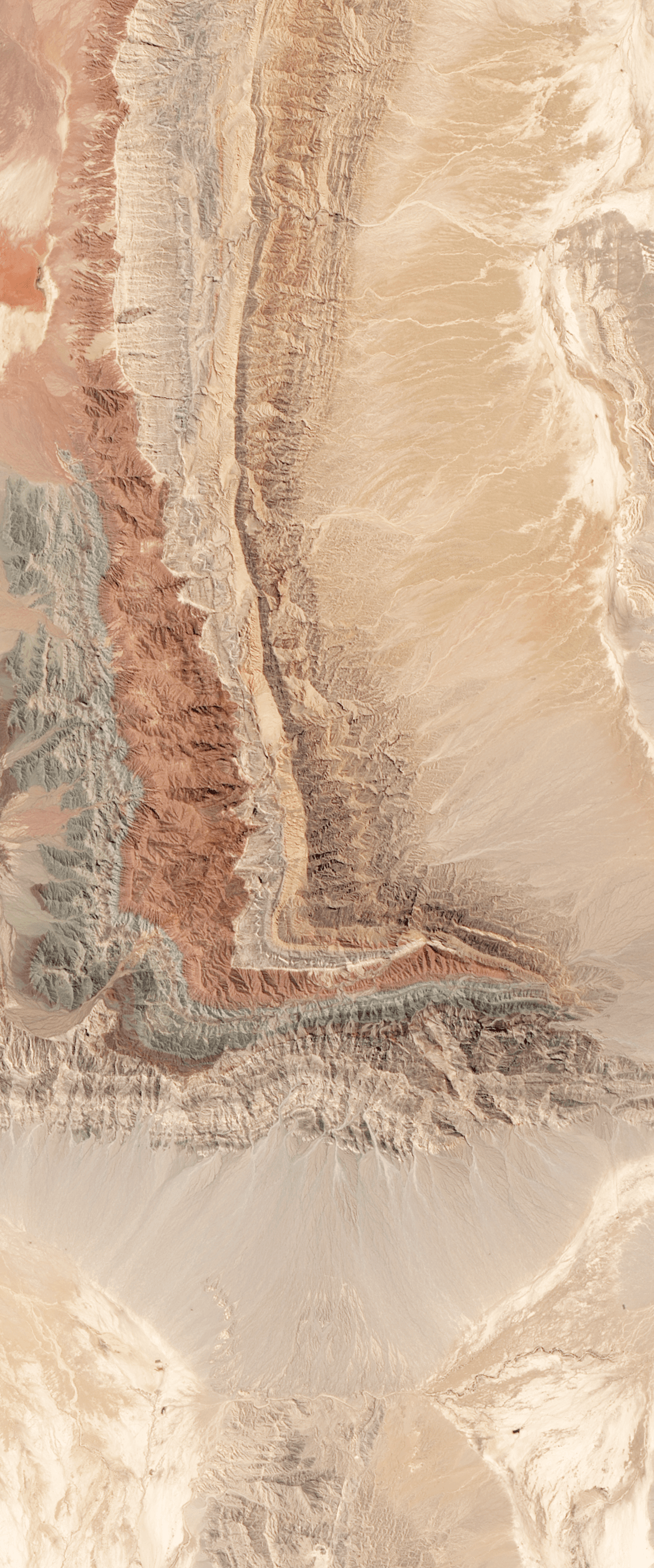 Buchstabe L – Landsat-Aufnahme: