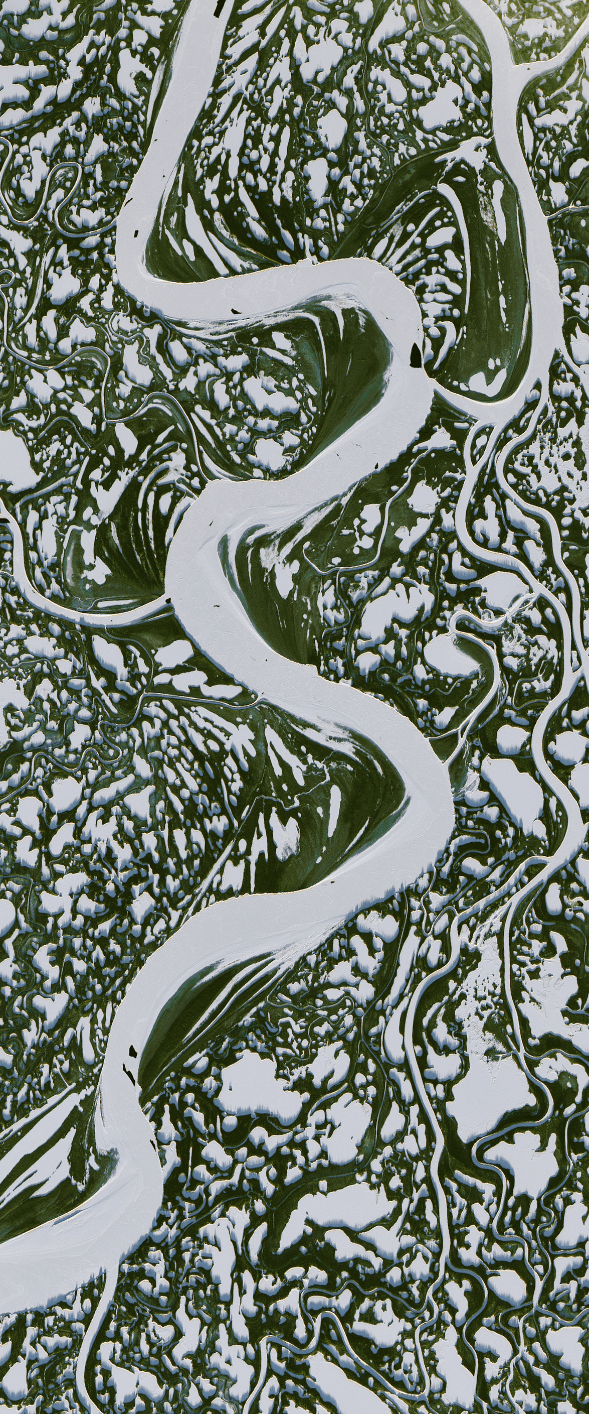 Buchstabe S – Landsat-Aufnahme:
