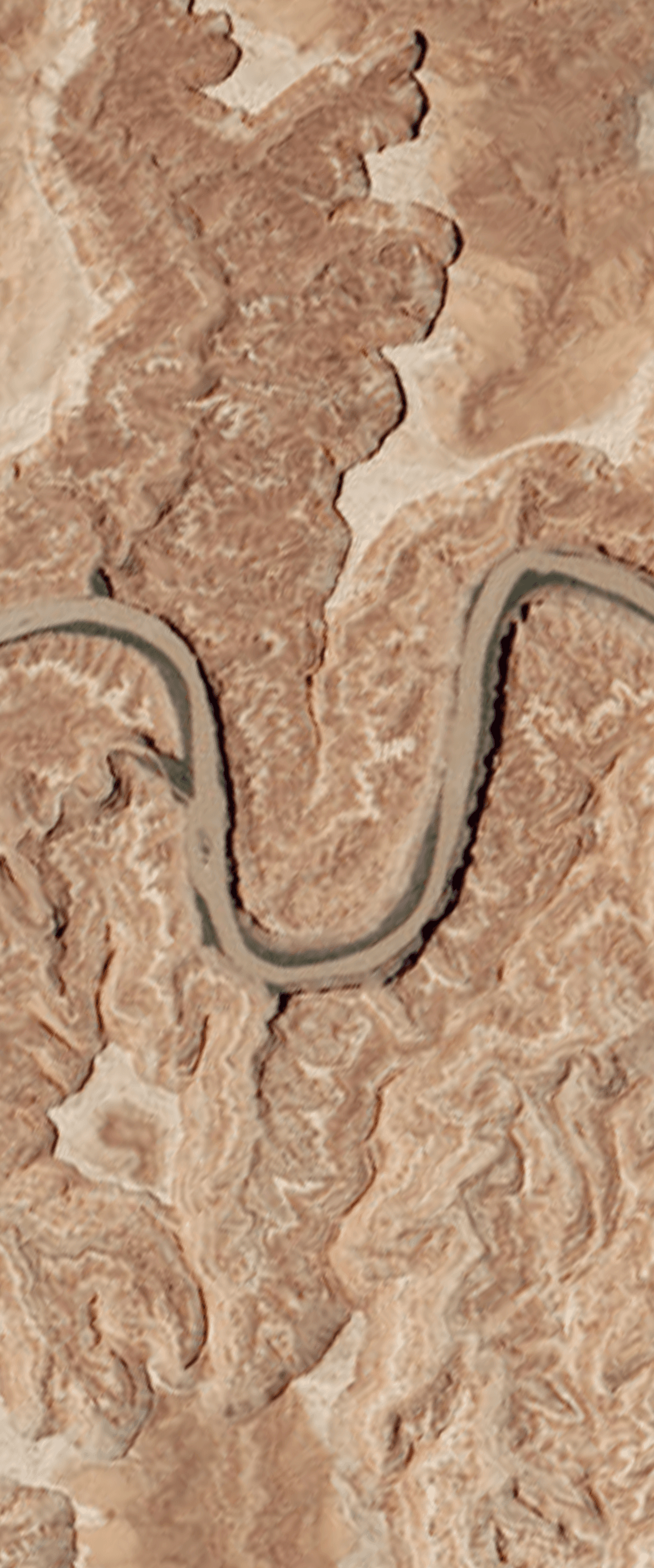Buchstabe U – Landsat-Aufnahme: